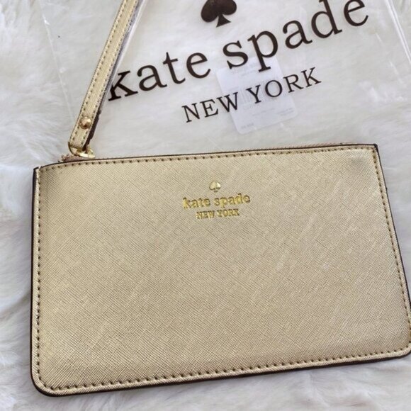 kate spade Handbags - Kate Spade New York Wristlet Gold